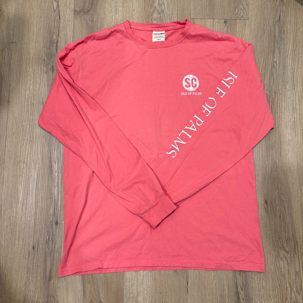 100% Cotton Pink Long Sleeve Shirt